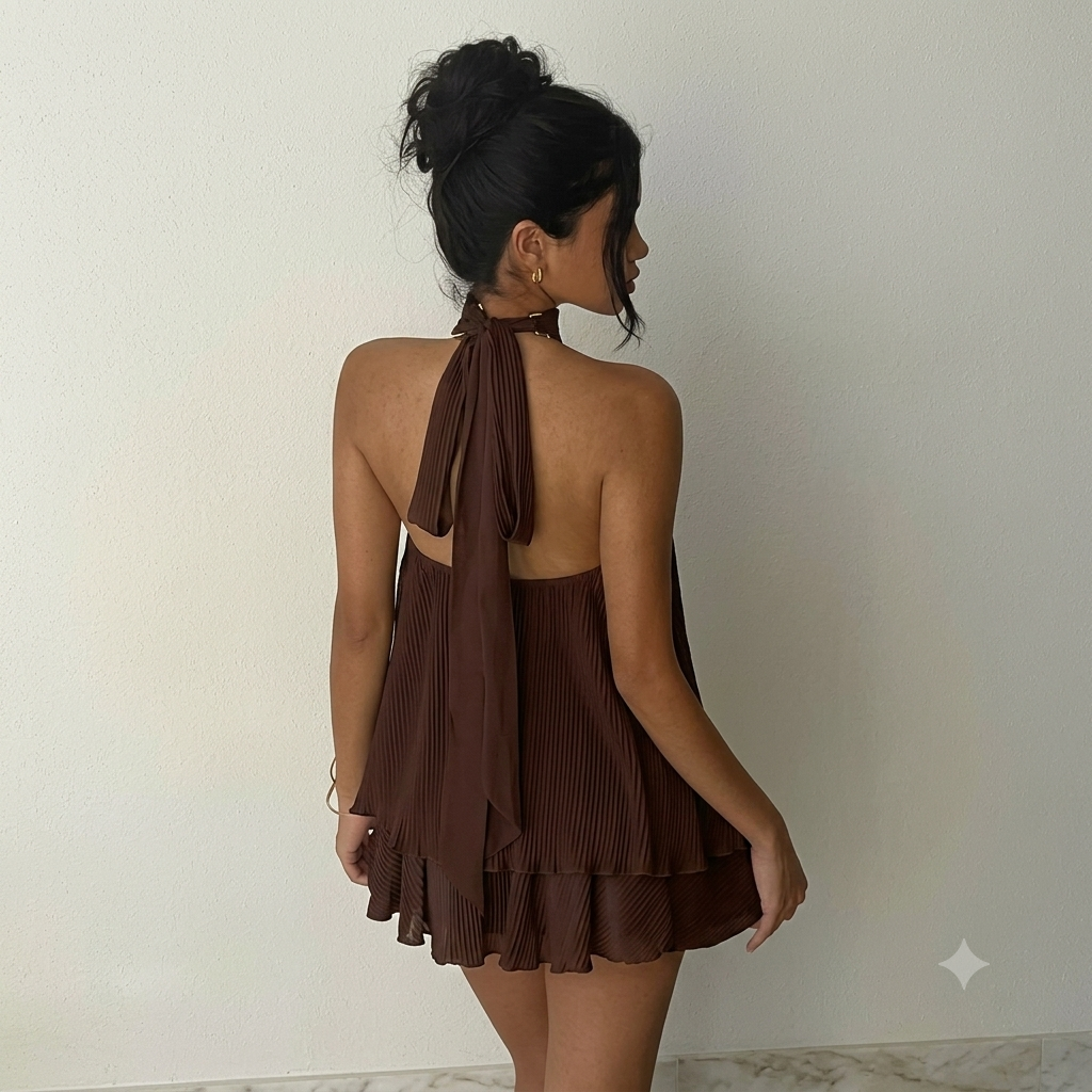 Vestido Mini Halter Y2K