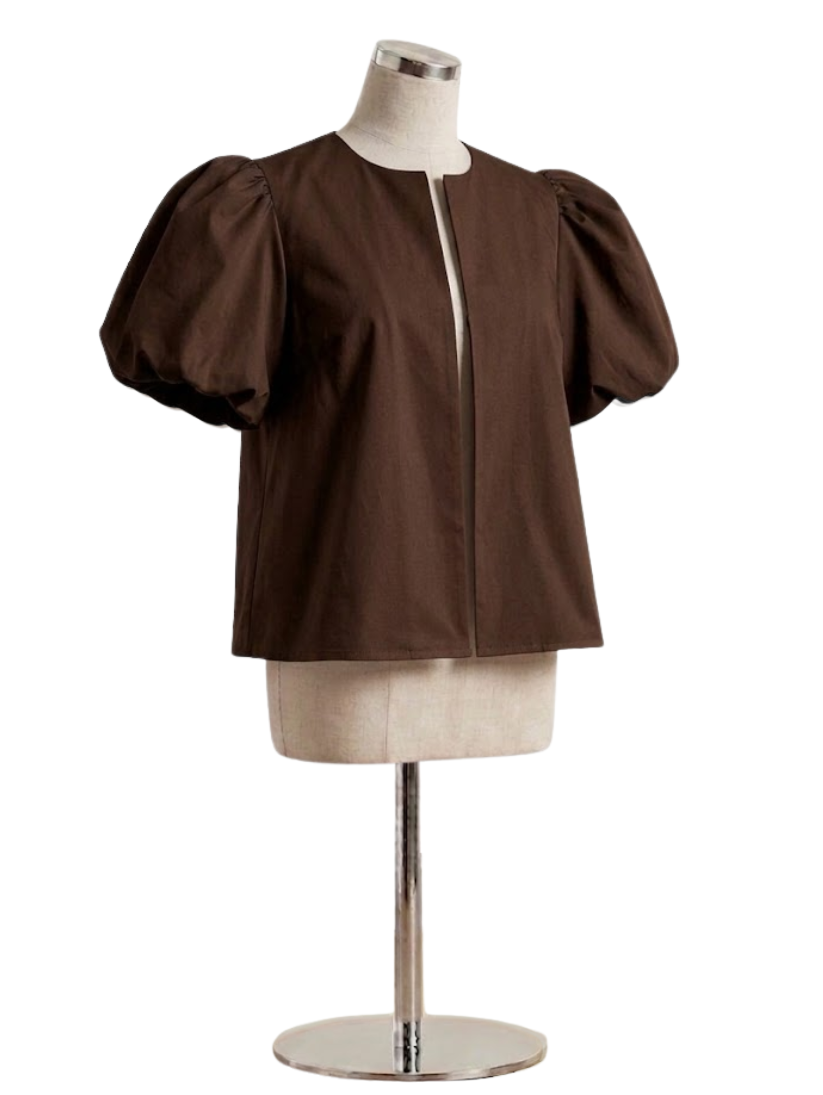 Top Puff-Sleeve Minimal