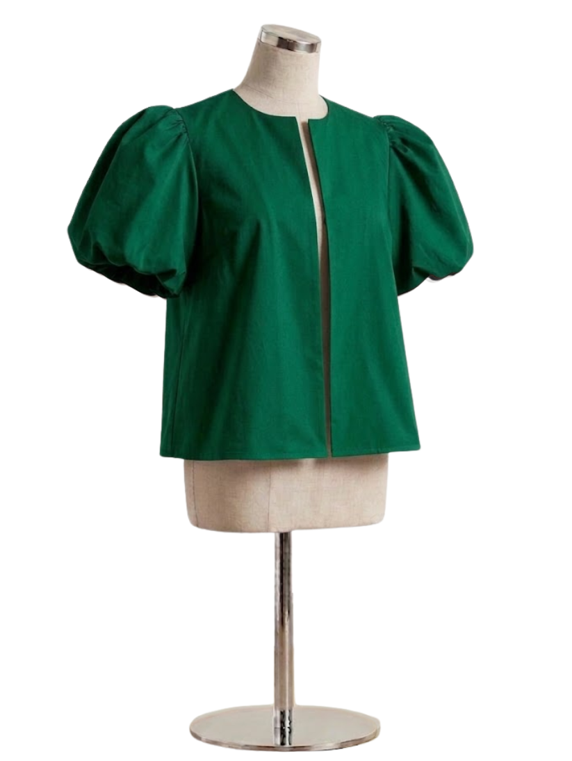 Top Puff-Sleeve Minimal