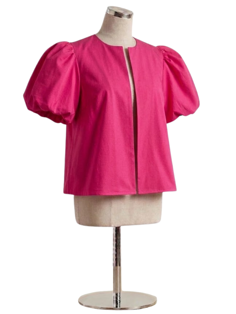 Top Puff-Sleeve Minimal