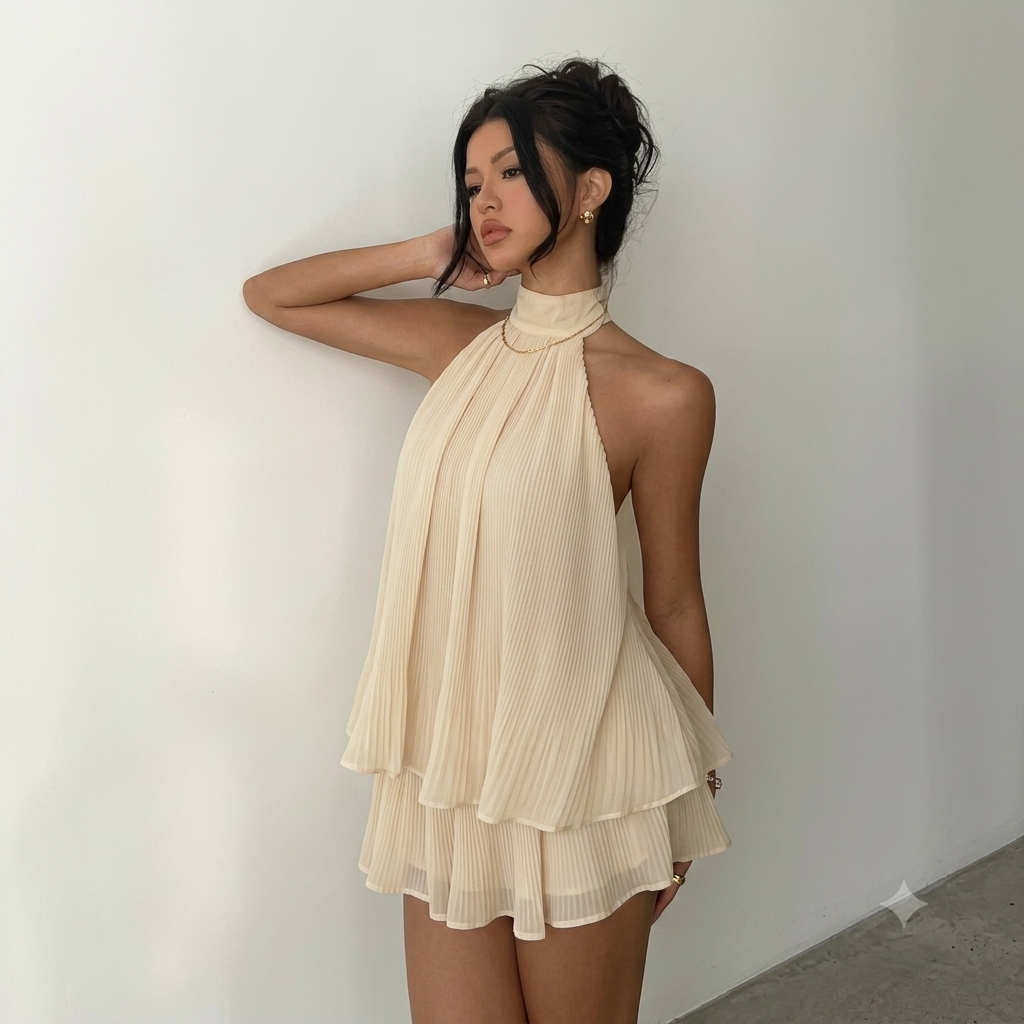 Vestido Mini Halter Y2K